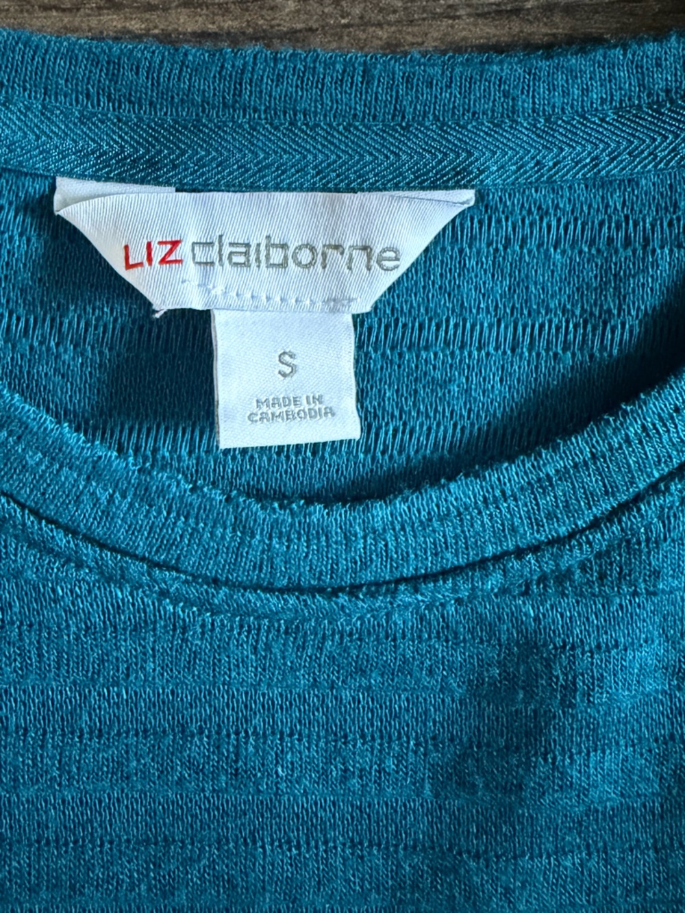 Liz Claiborne Teal Ribbed Sweater - Picture 5 of 7